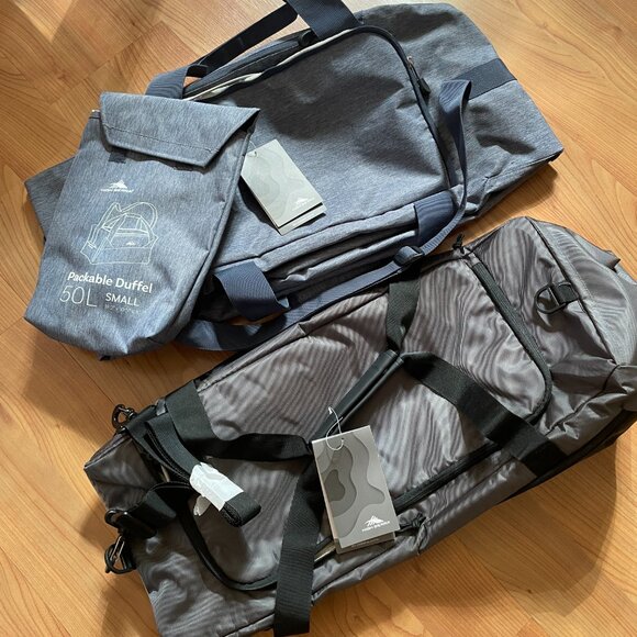 High Sierra Essential Duffel Bag, Mercury Black 60 L. Gym Travel Carry On. NWT - Picture 16 of 16